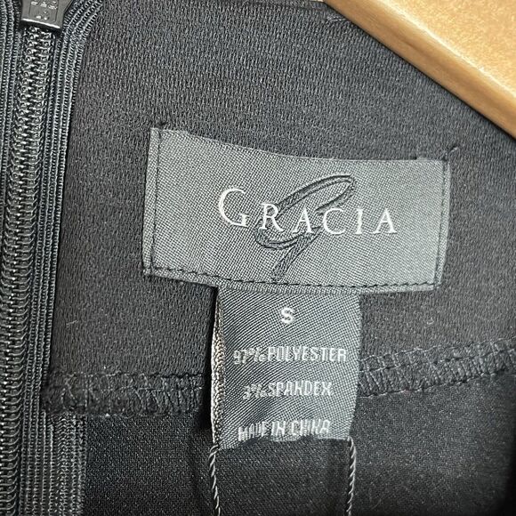 Gracia Sheer Flare Bell Sleeve Blouse Top Black Womens Small Whimsigoth - Picture 4 of 7